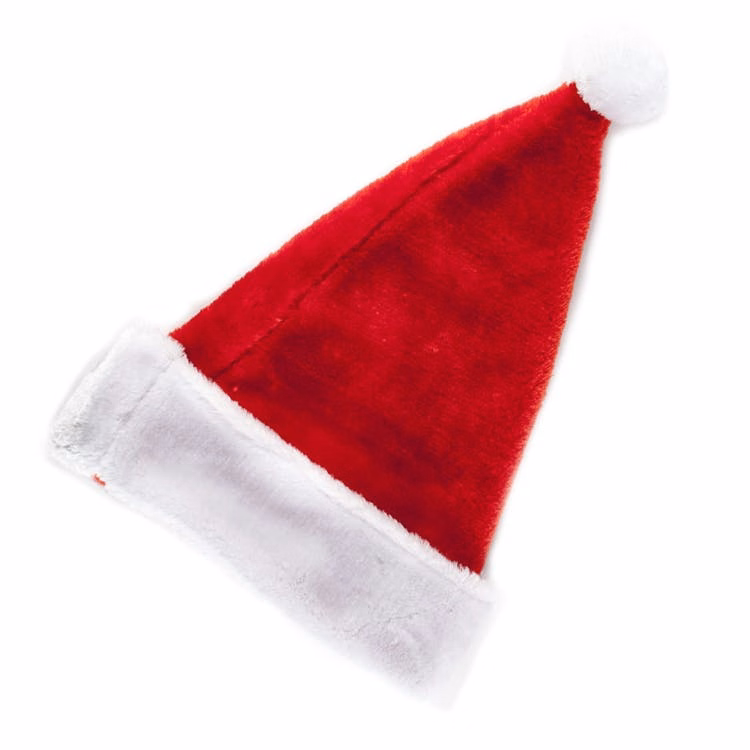 Santa Plush Hats - 16" Red & White