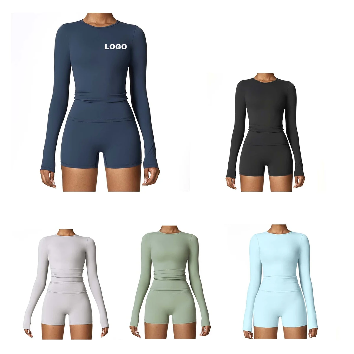 Long Sleeve Yoga Workout Top 1