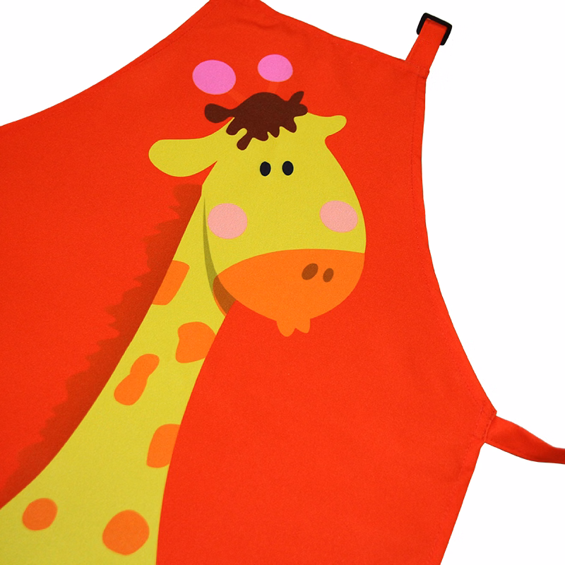 Kids Apron with Print and Neck Strap