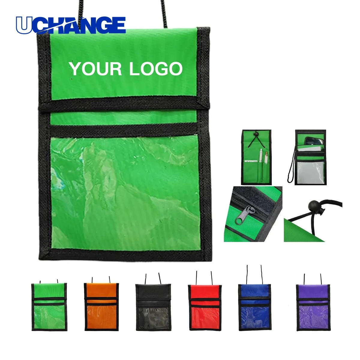 Lanyard ID Badge Wallet Organizer with Pen Holders 1