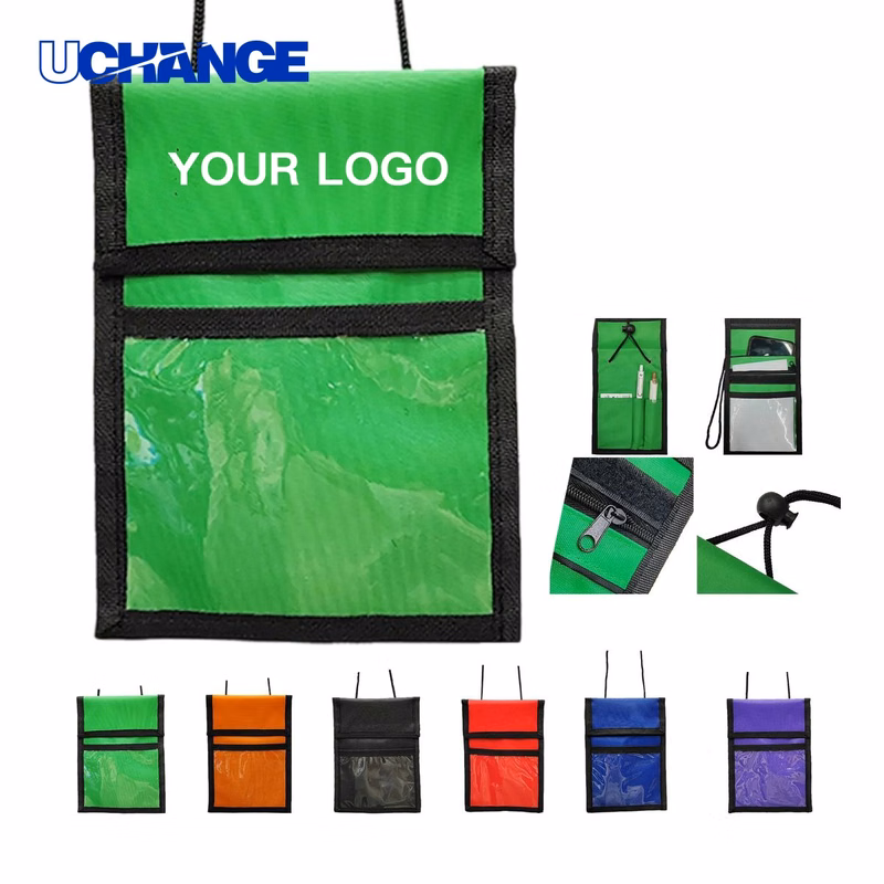 Lanyard ID Badge Wallet Organizer with Pen Holders