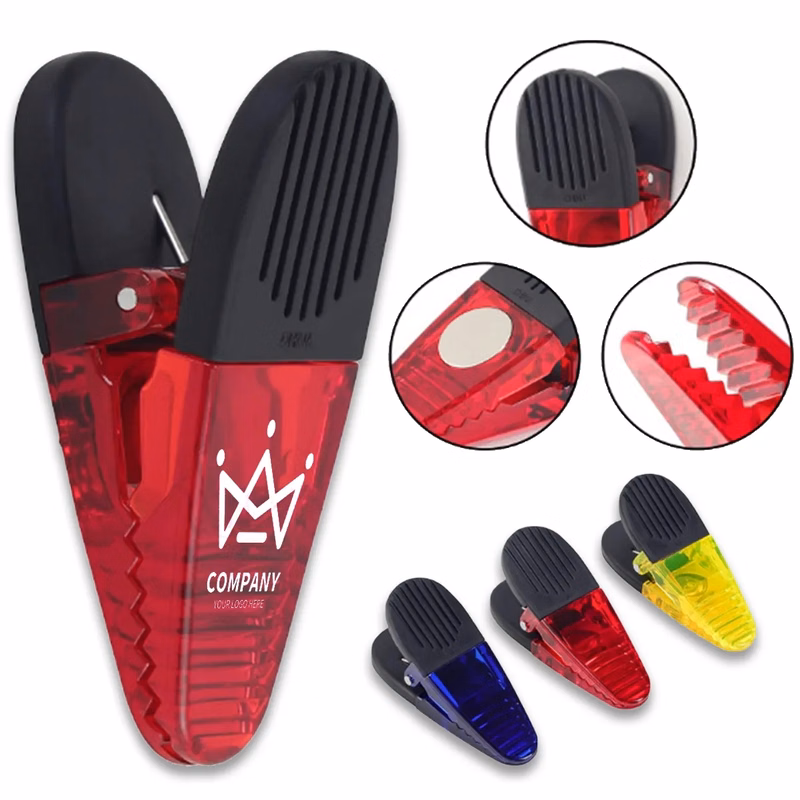 Multipurpose Plastic Refrigerator Magnet Snacks Bag Clips