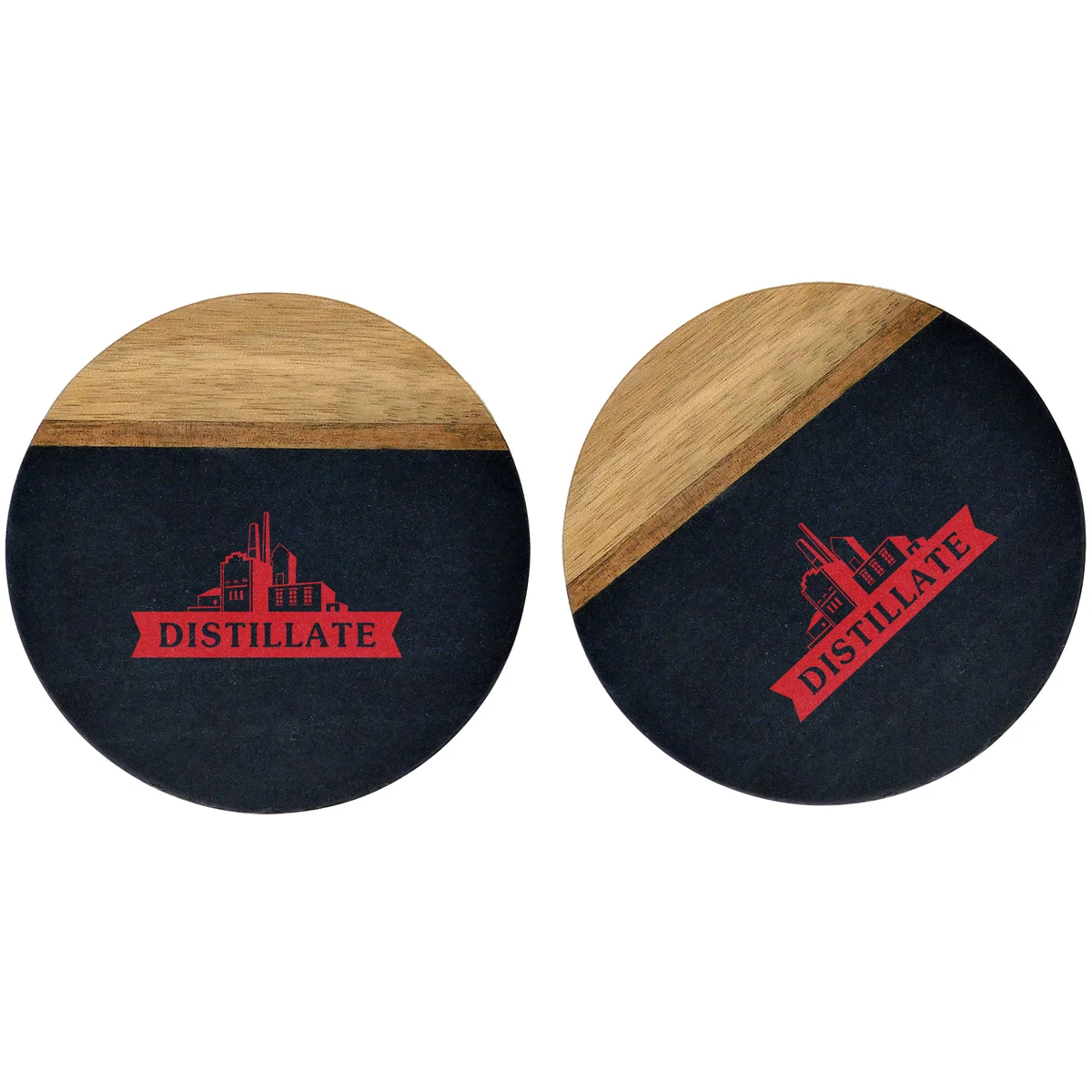 Nightfall 2 Pc. Slate & Acacia Wood Coaster Set 1