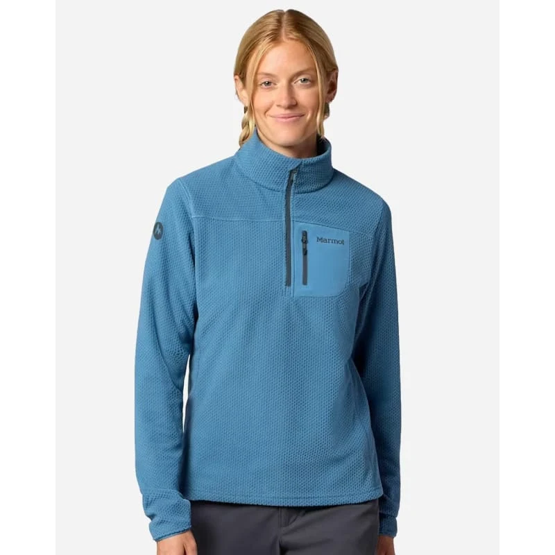 Marmot Women's Air Fleece Quarter-Zip Pullover - M16745, custom hoodie or sweatshirt with logo imprint 1