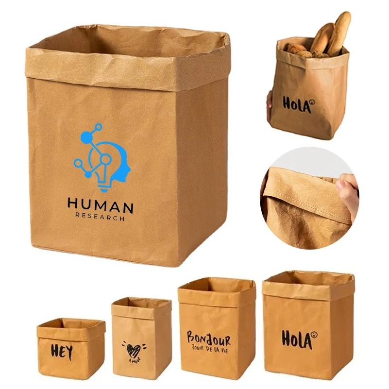 Washable Kraft Paper Grocery Bag 1