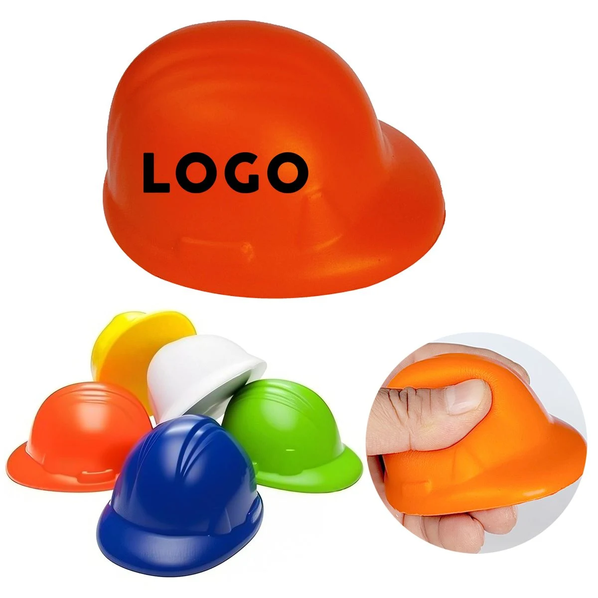 PU Safety Helmet Stress Relief Squeeze Toy 1