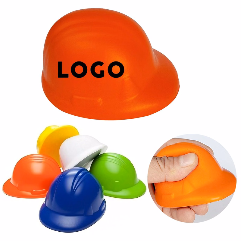 PU Safety Helmet Stress Relief Squeeze Toy