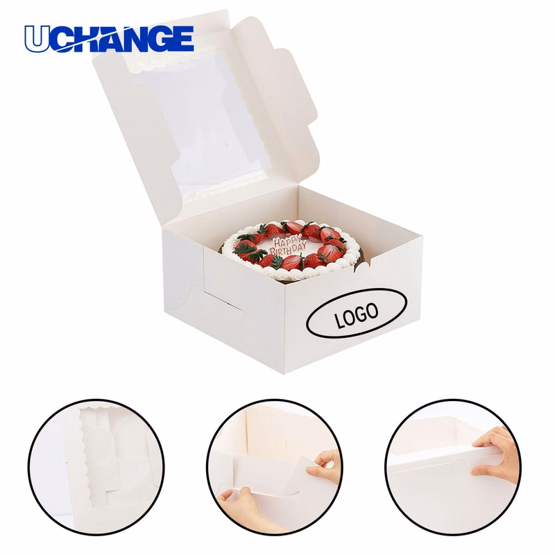 10 Inch Bakery Cake Box with Clear Window Lid