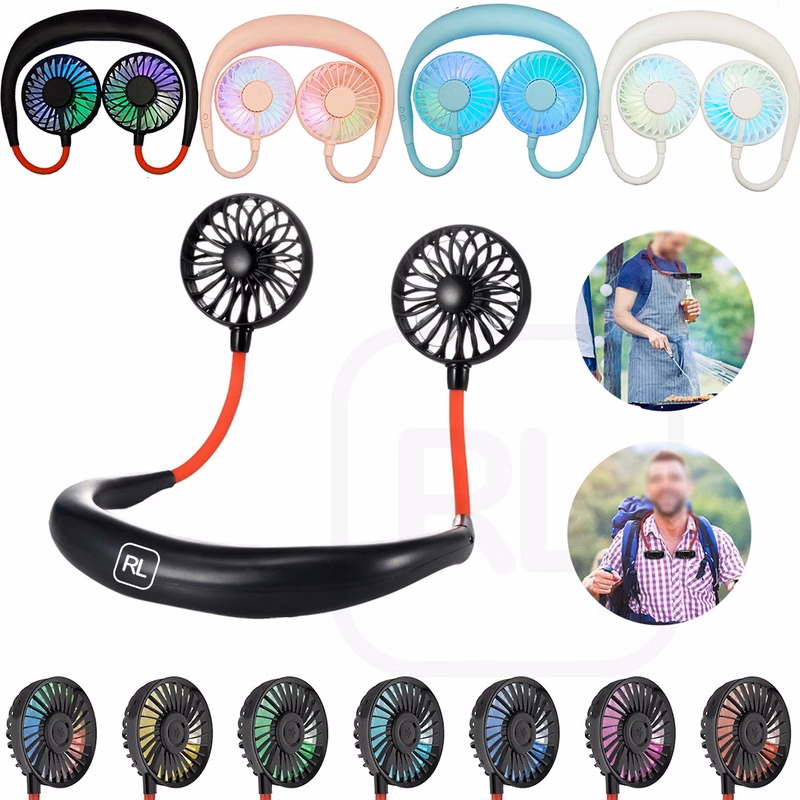 1200Mah Hands Free Portable Neck Fan