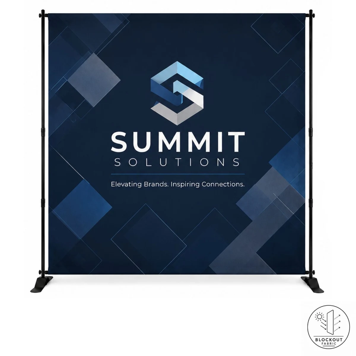 48Hr Quick Ship- 8' Exhibitor Expanding Display Kit, Superior Block Out Fabric, NO SETUP CHARGE 1