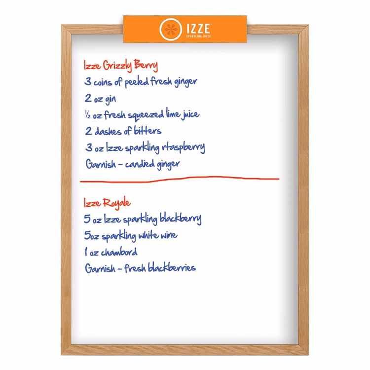 Wall Oak Frame Wet-Erase Board with Header - 36"w x 48"h