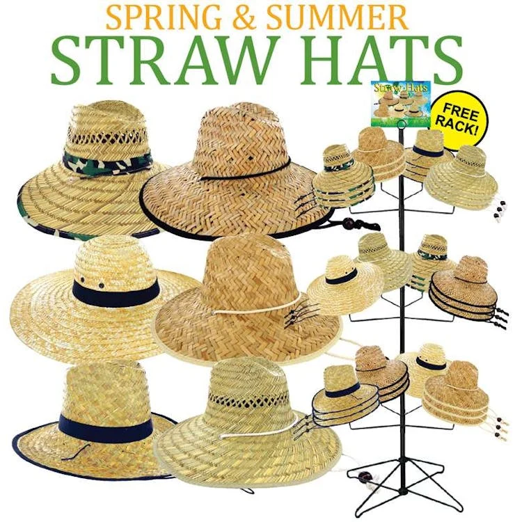 Summer Straw Hats Assorted Colors 1