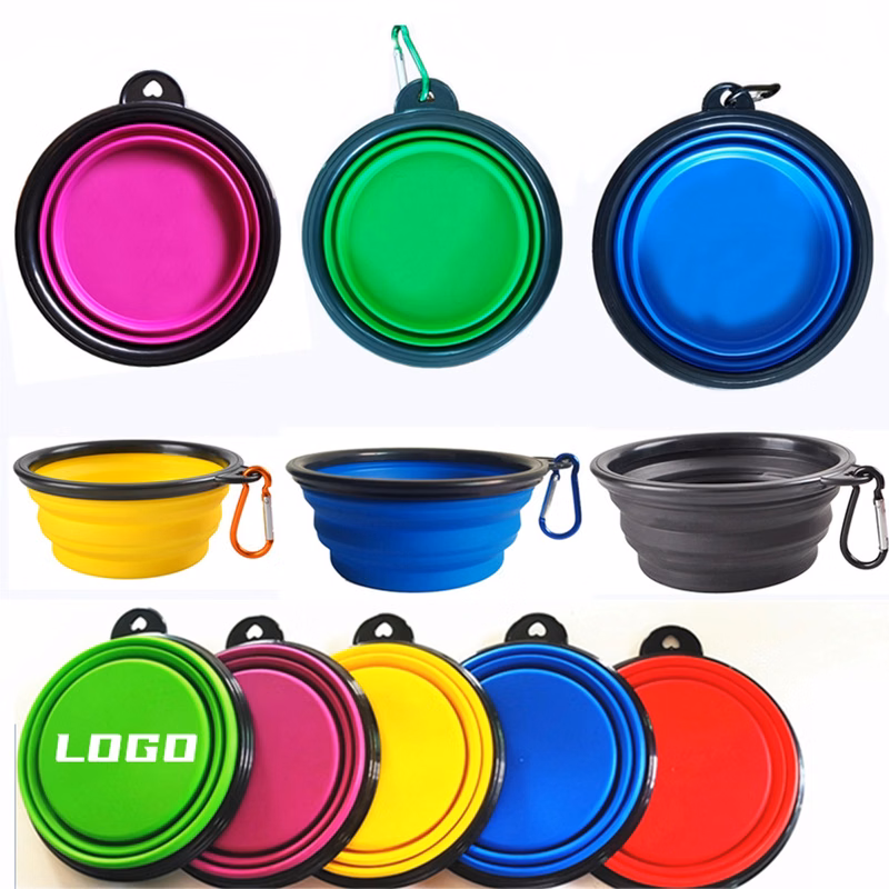 Folding Pet Bowl w/Carabiner PMS Color MOQ 50Pcs