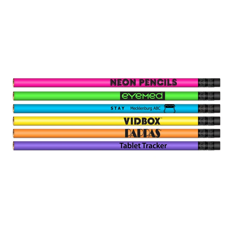 #2 HB Lead Pencils - Neon Barrel Colors 1