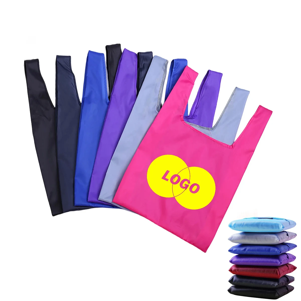 Folding Reusable Grocery Bag With Pouch 1