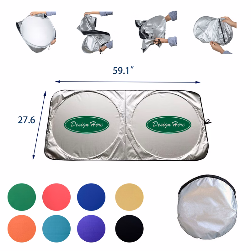 MOQ 50 Pcs Collapsible Car Sunshade