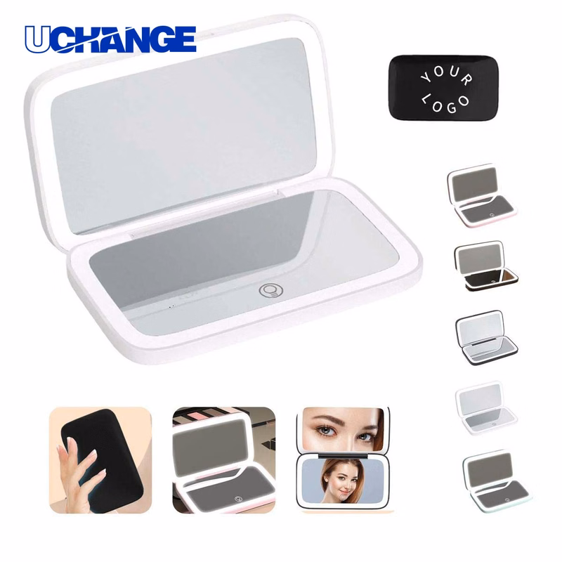 Double Sided Makeup Mirror with Three Light Settings