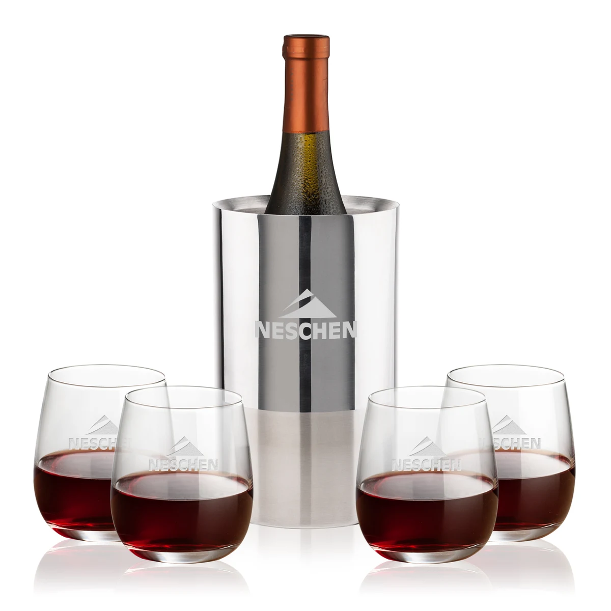 Catania Wine Cooler & Crestview Stemless Wine Set 1