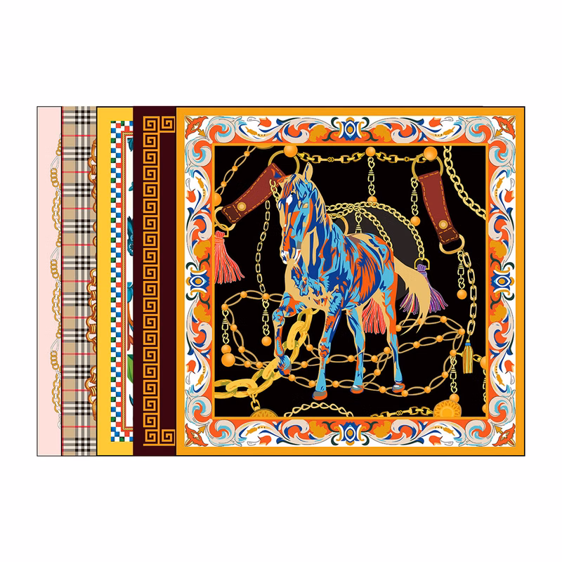 Large Square Silk Scarf MOQ 50