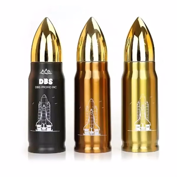 Sturdy 34 Oz Bullet Vacuum Insulated Bottle - Keep Drinks