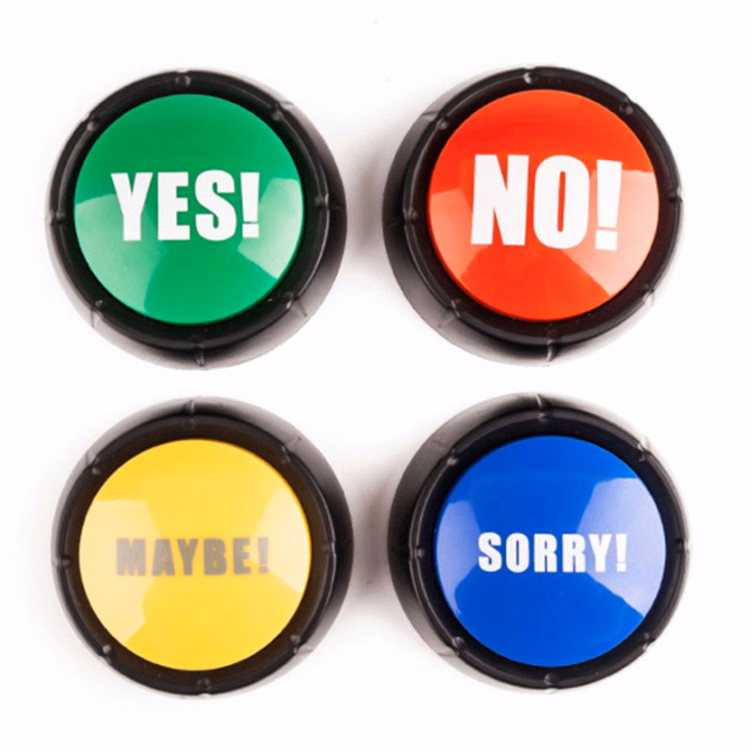 Yes and No Button With Sound