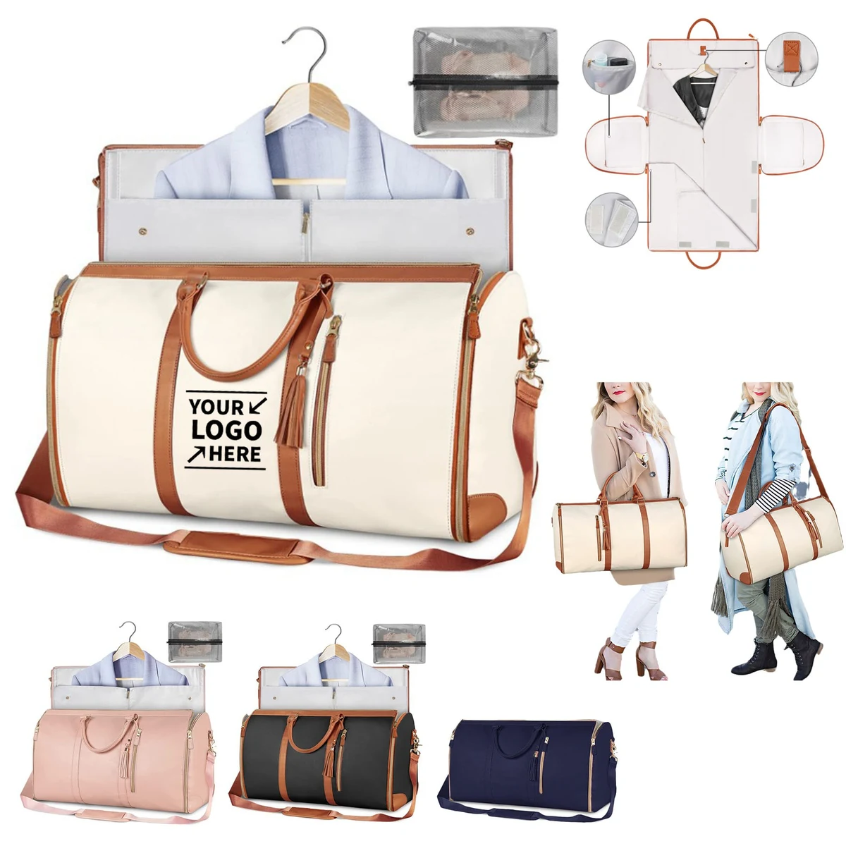 Large Capacity Foldable Multifunction Travel Gym Luggage Bag 1