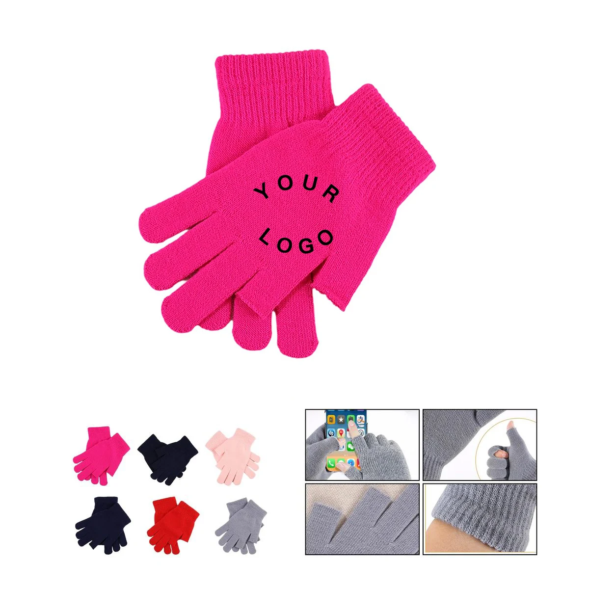 Acrylic Fingerless Gloves for Texting in Cold 1