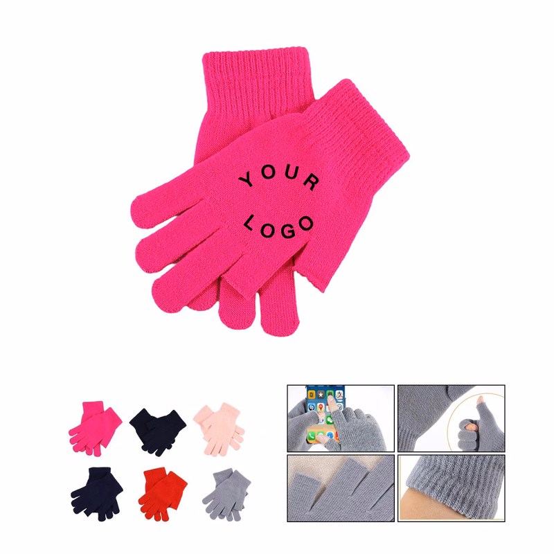 Acrylic Fingerless Gloves for Texting in Cold
