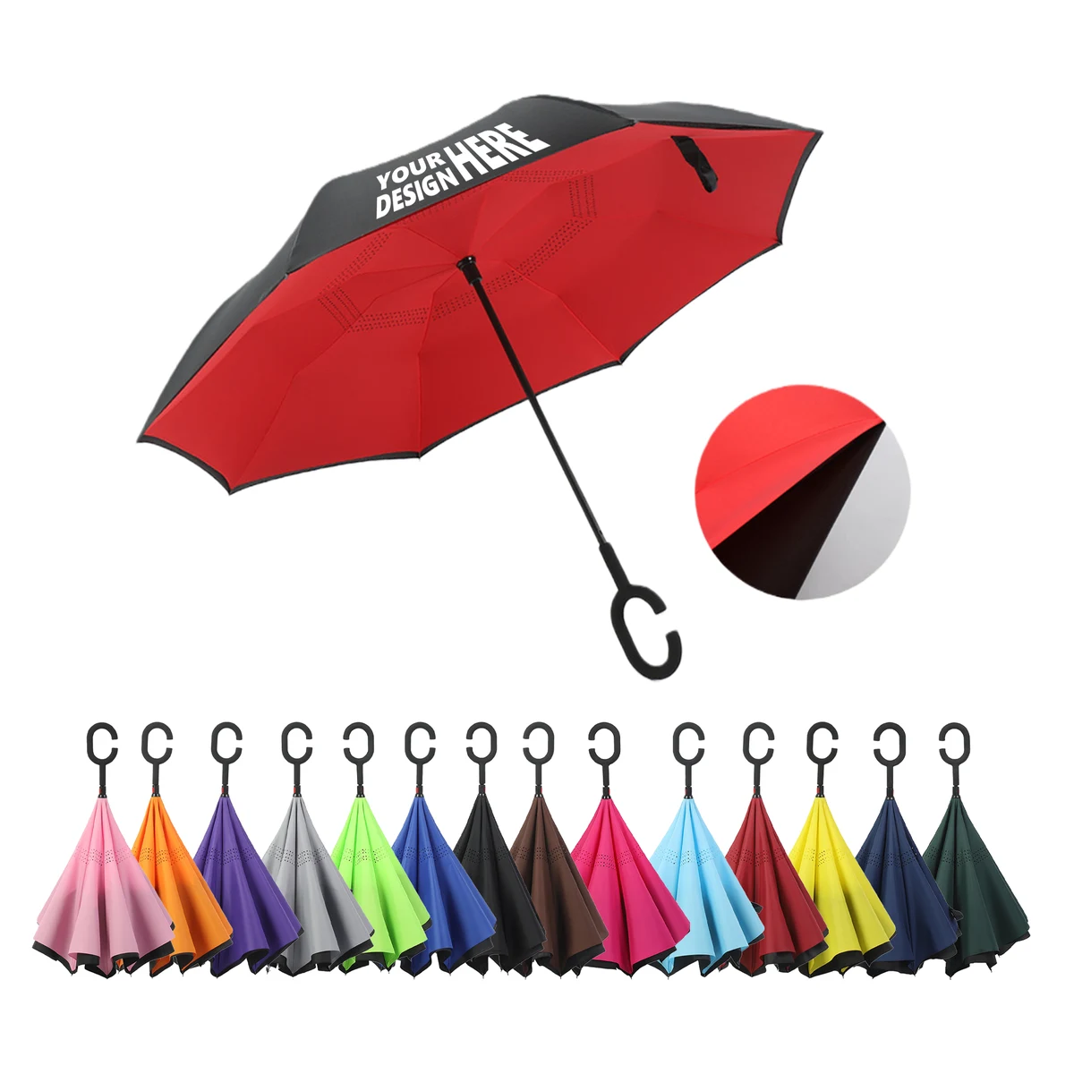 Reverse Close Umbrella with C-Handle 1