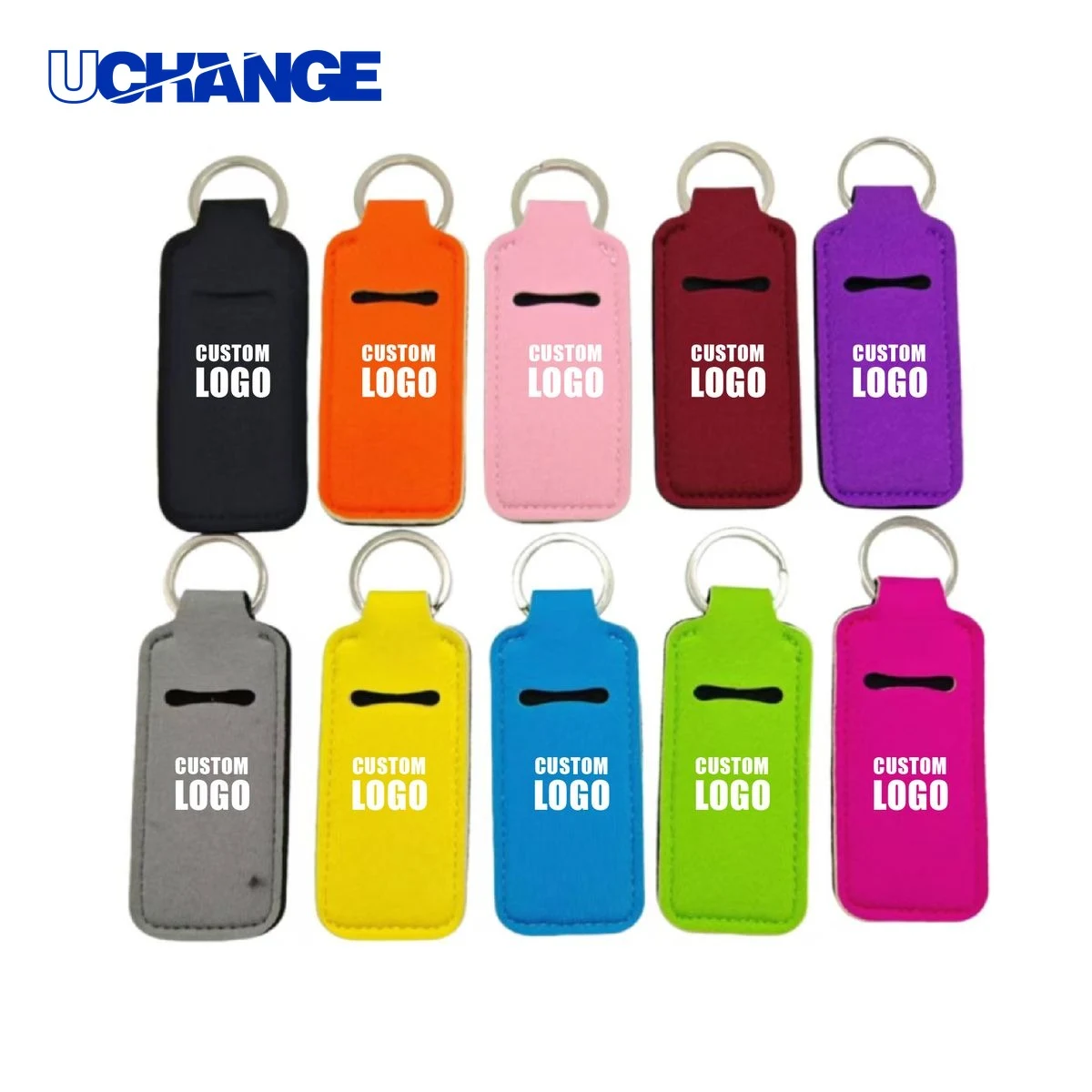Neoprene Lipstick Case Keychain 1