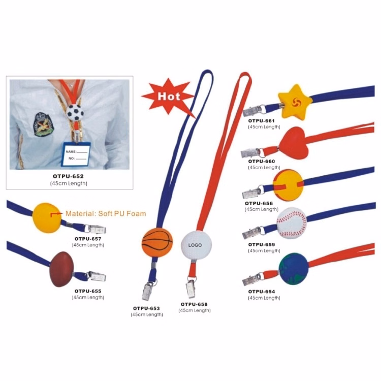 Lanyard with Sport Ball/ Exhibition Card Holder