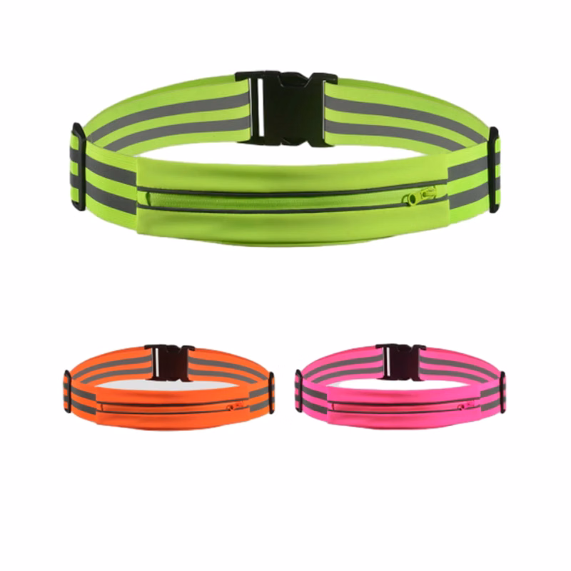 Outdoor Cycling Waist Bag Running Safety Reflective Belt