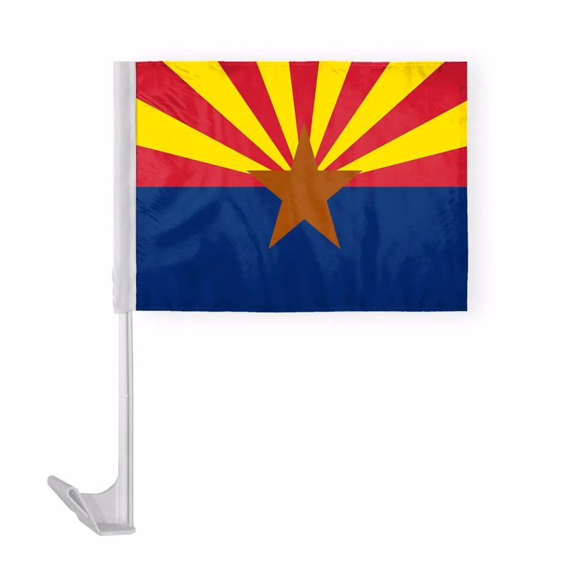 12"x16" & 10.5'x15" Arizona Car Flags