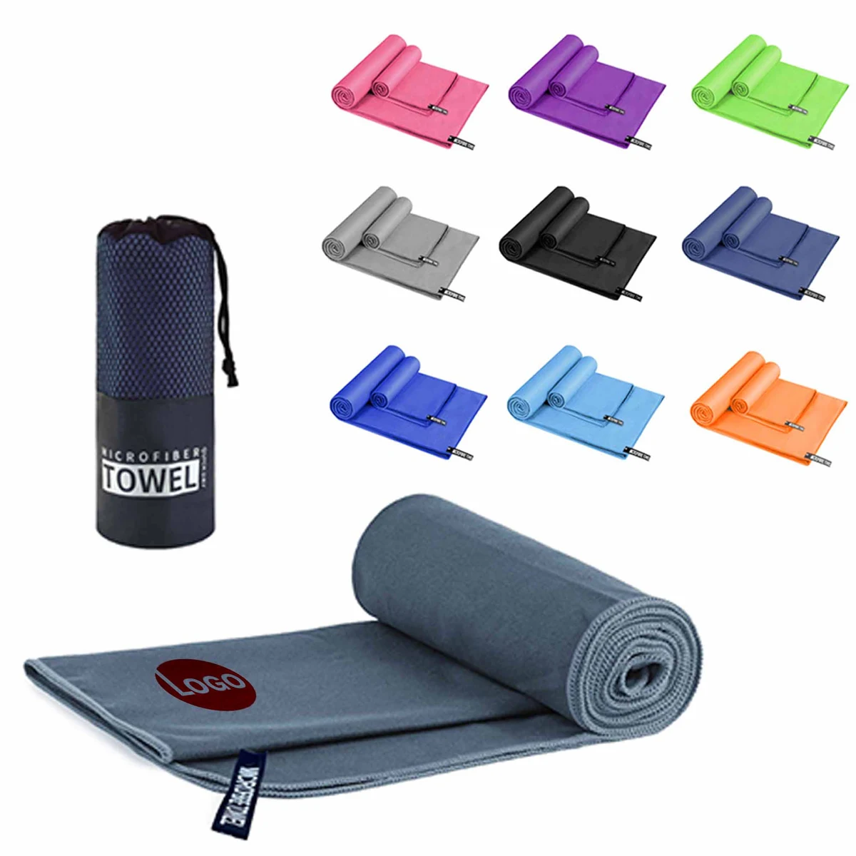 Lightweight 47x19In Microfiber Quick Dry Bath Towel 1