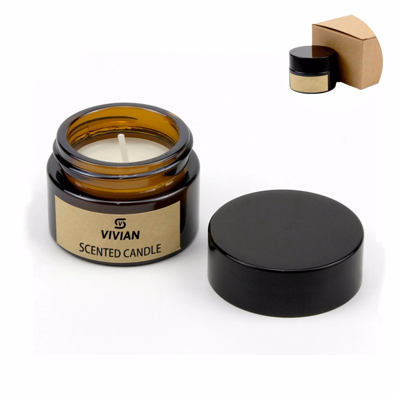 2 Oz. Mini Scented Candles In Glass Bottle With Lid