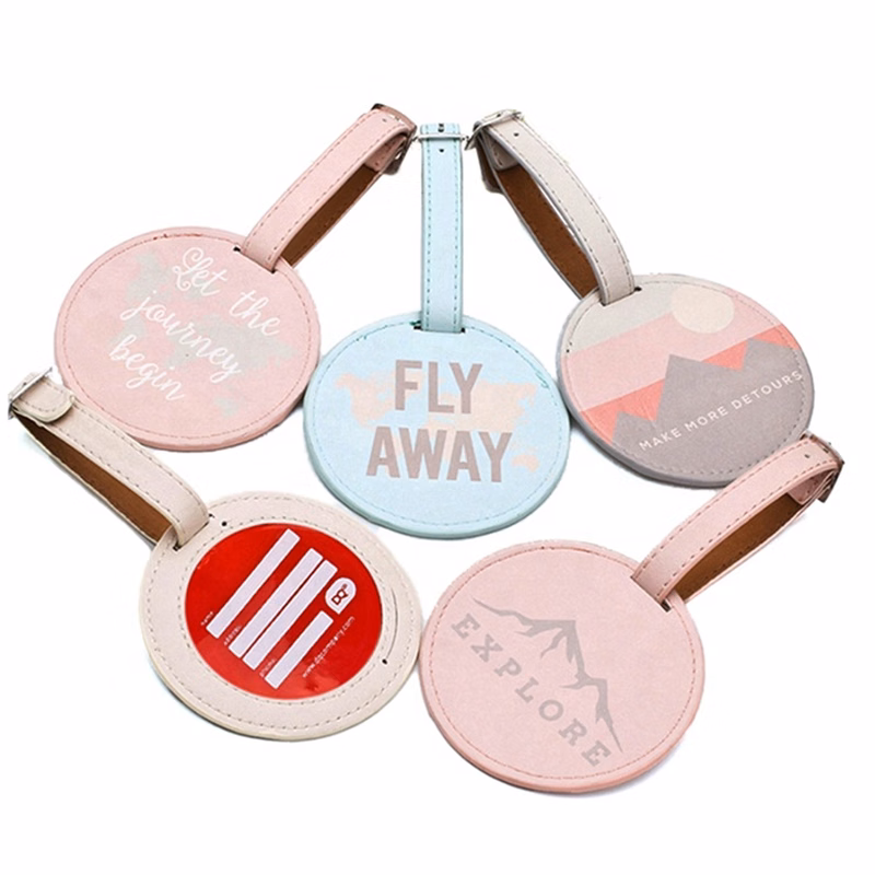 Custom Logo Round Luggage Tag
