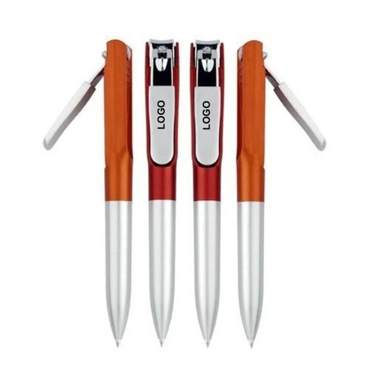 Ball Point Pen with Stainless Steel Nail Clipper 1