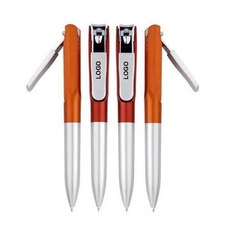 Ball Point Pen with Stainless Steel Nail Clipper