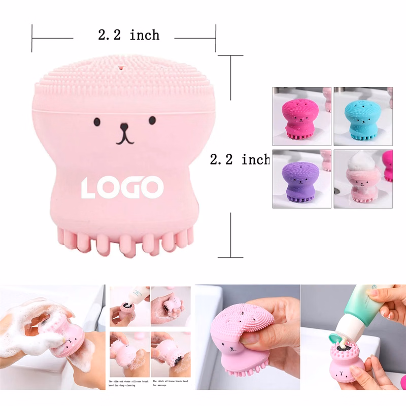 Cute Little Octopus Silicone Face Cleansing Brush