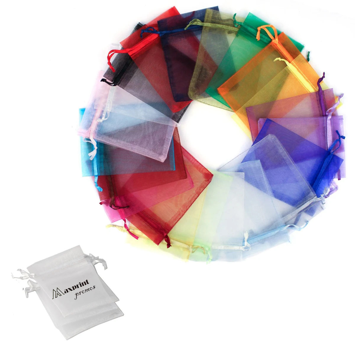 Custom Multi-Color Organza Drawstring Bag 1