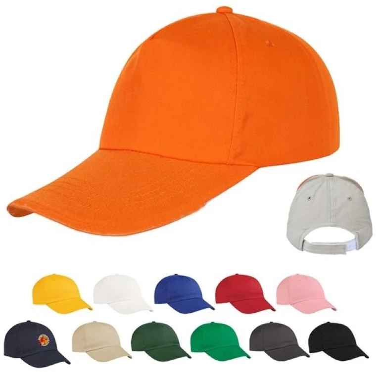5 Panel Cotton Baseball Cap 1