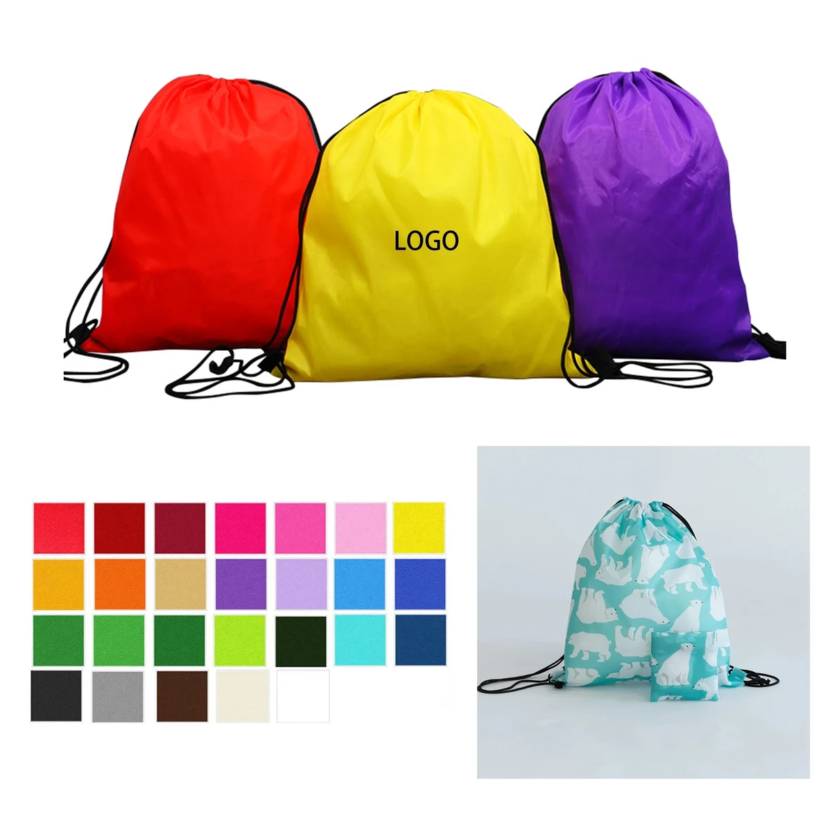 Drawstring Cinch Backpack 1