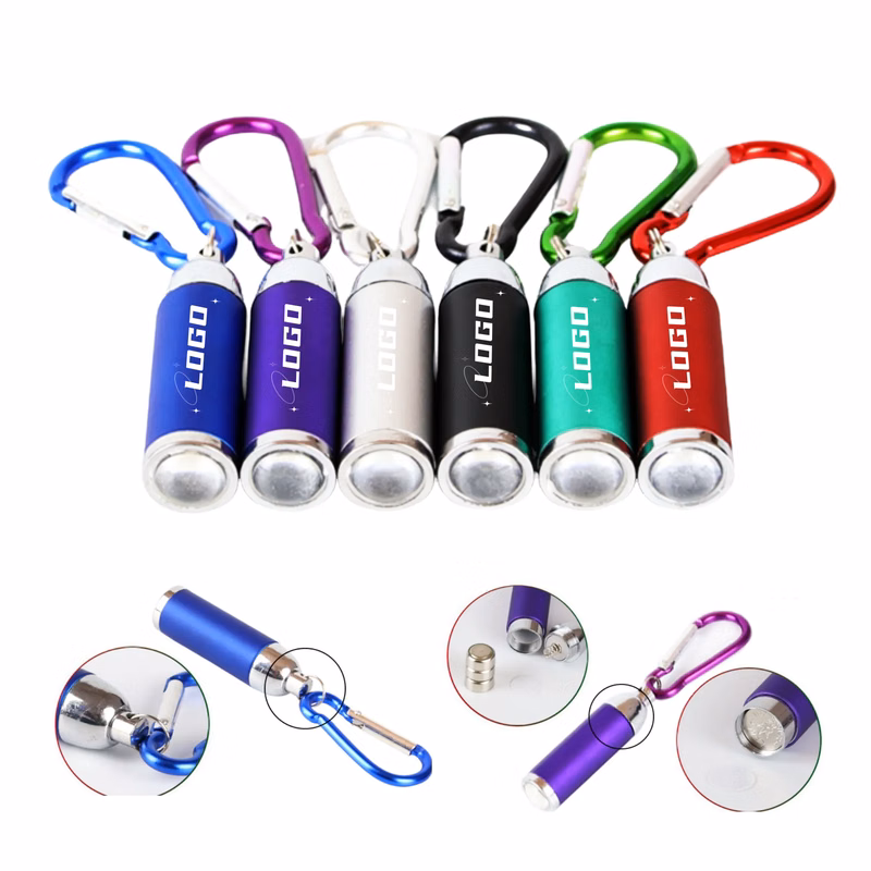 Mini Flashlight Keychain With Carabiner