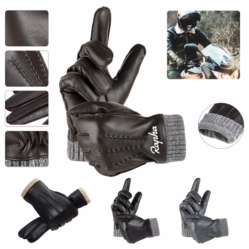 Winter Warm Genuine Leather Gloves