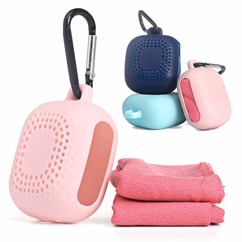 Portable Cooling Towel with Silicone Case