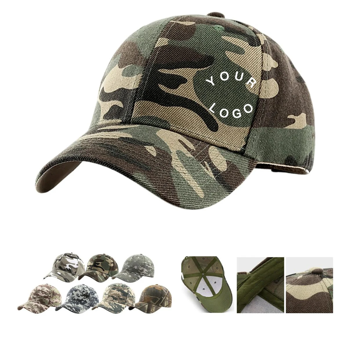 Camouflage Cap with Embroidered Branding 1