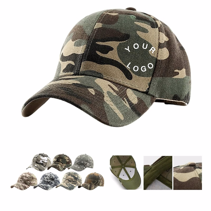 Camouflage Cap with Embroidered Branding
