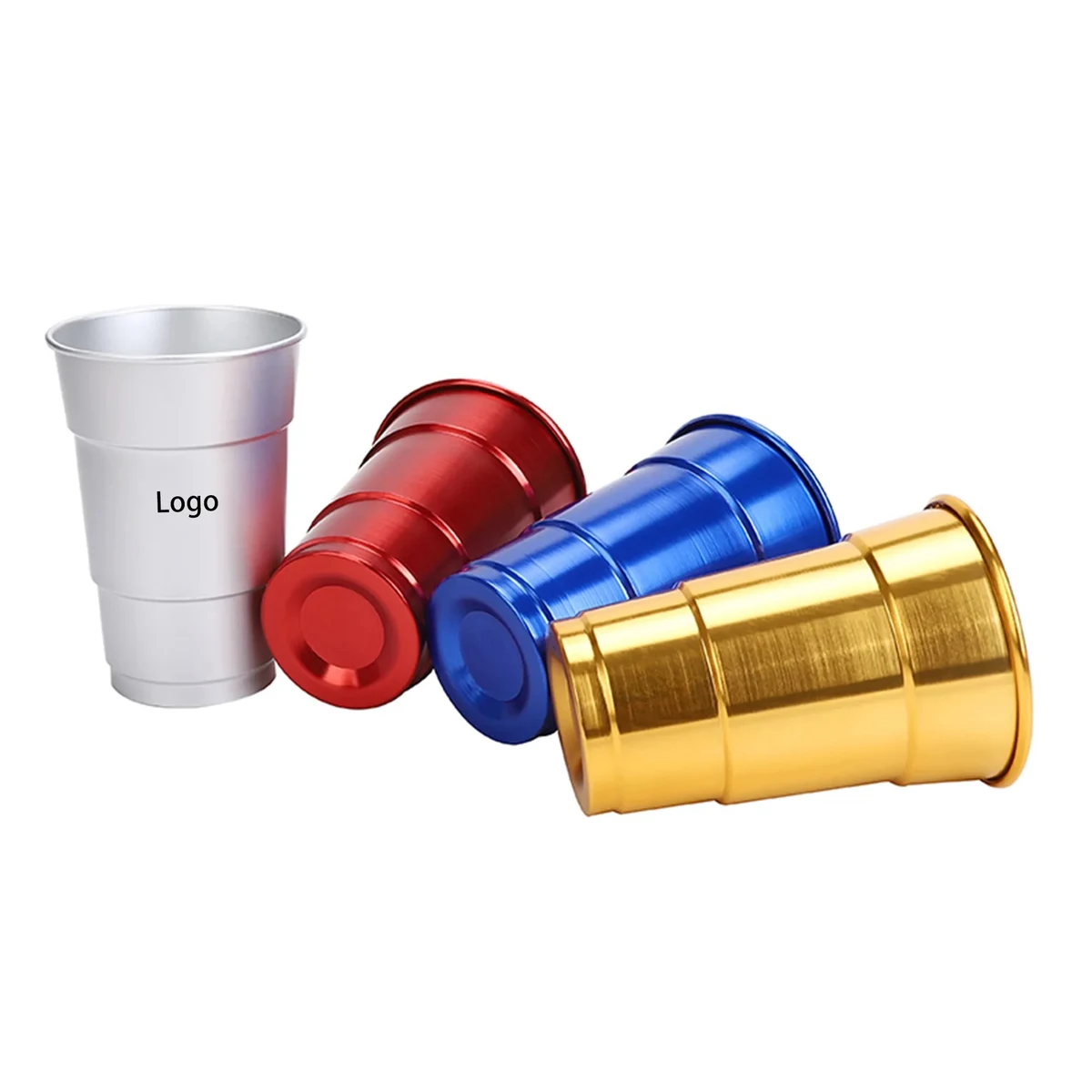 MOQ 100pcs 16oz Aluminium Step Gradient Beer Cup 1