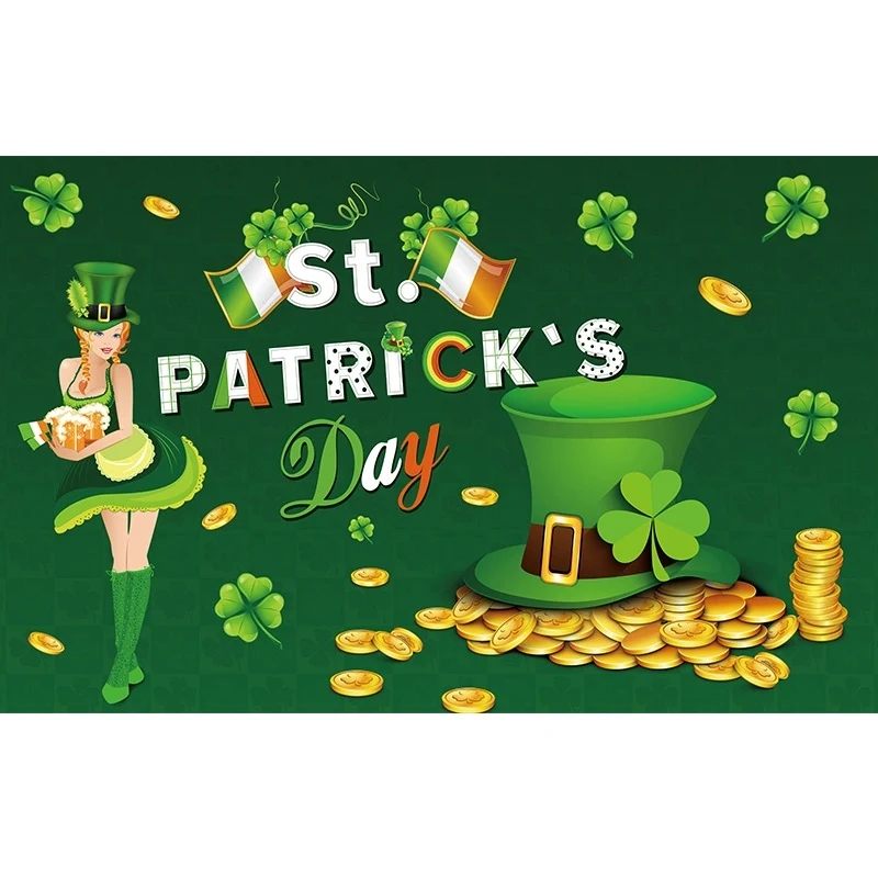 St. Patrick's Day Banner Backdrop Decorations 1