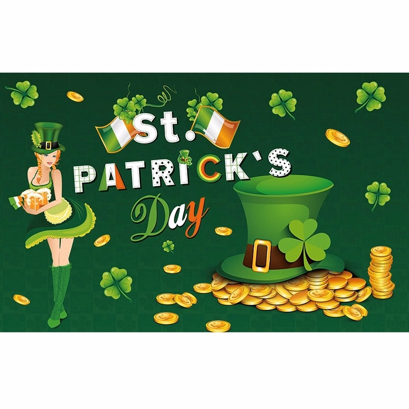St. Patrick's Day Banner Backdrop Decorations